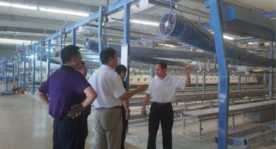 河南省長葛市考察團(tuán)蒞臨申鷺達(dá)衛(wèi)浴考察